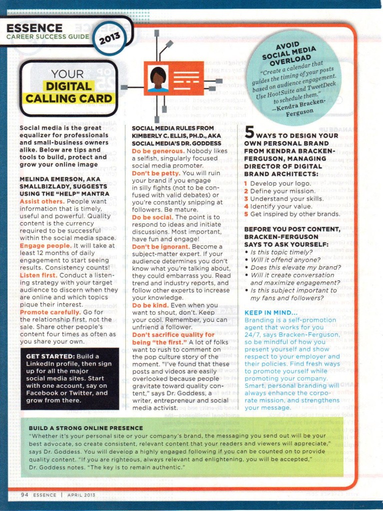 Essence magazine - Your career - Get-ahead game plan